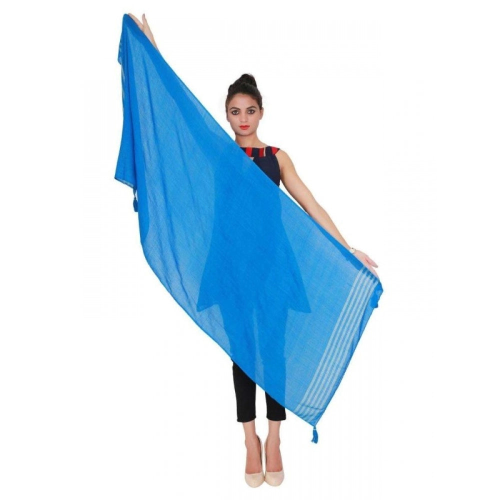 Amfyn Womens Viscose Straight Duppatta (Blue)