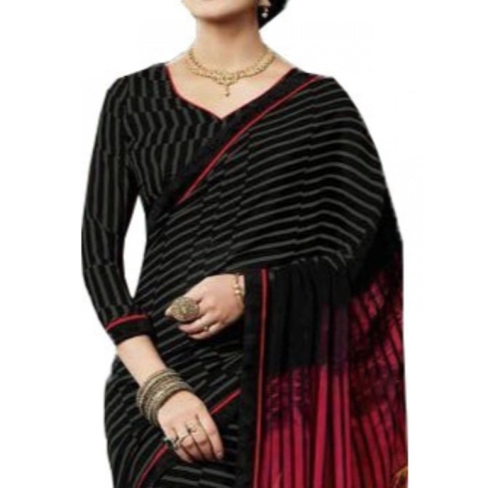 Amfyn Womens Georgette Digital Printed Saree (Multi, 6.25 Mtr)