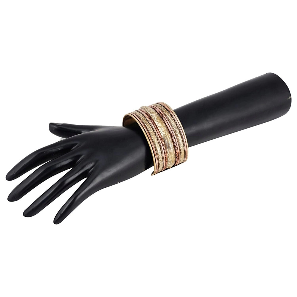 Fashion Women's Alloy Kada Bracelet-Gold