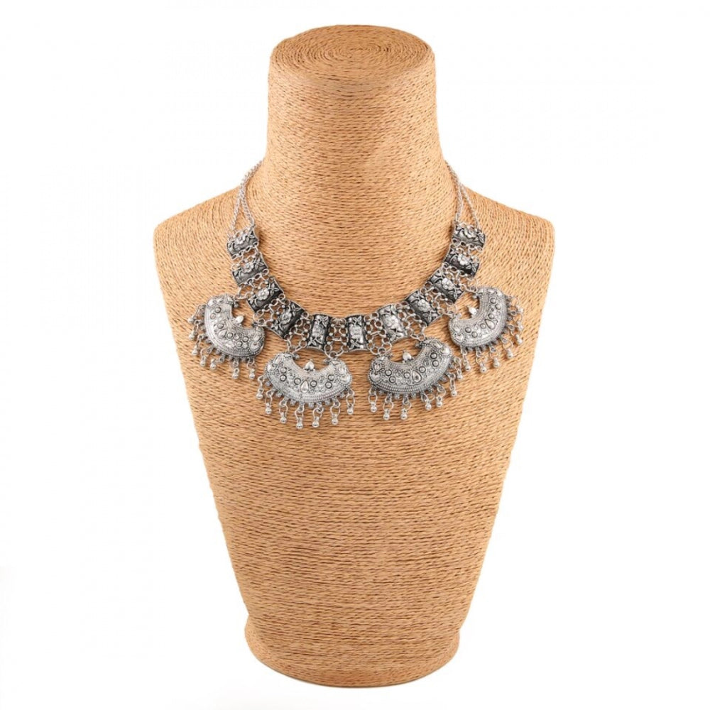 Oxidized Turkish Silver Necklace