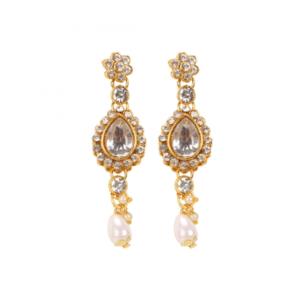 Designer Gold Plated Kundan Necklace Set