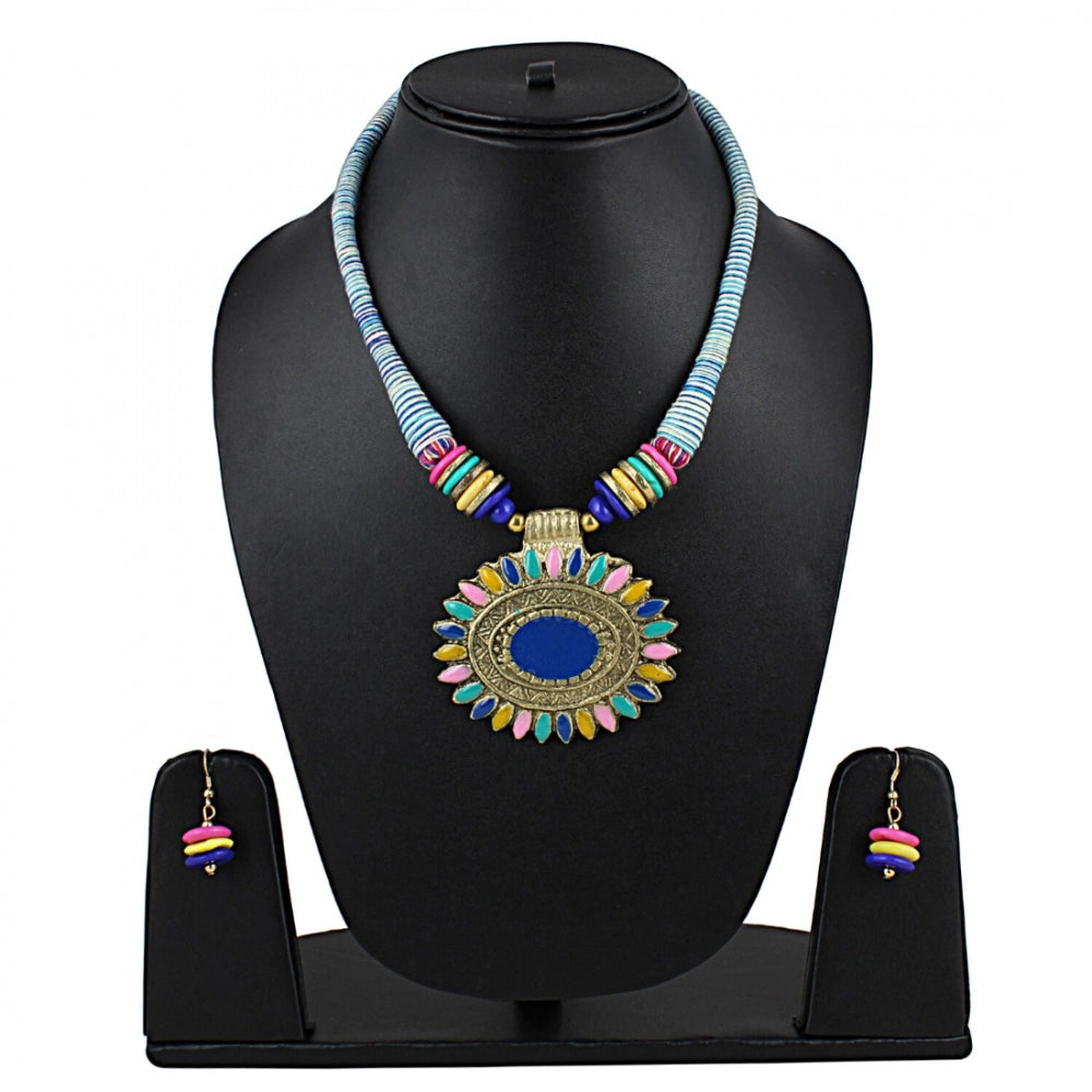 Multi Color Designer Tibetan Style Fashion Necklace