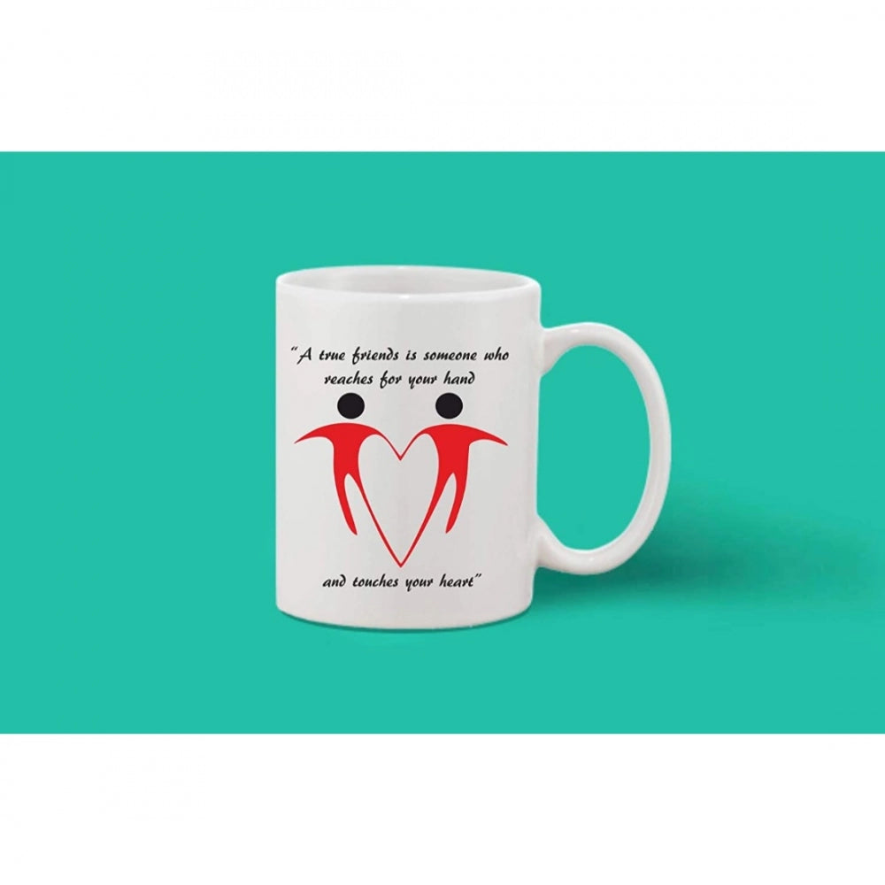 Fashion Printed Ceramic Coffee Mug - 1 Pieces, White, 11oz