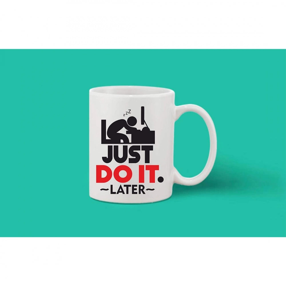 Amfyn Printed Ceramic Coffee Mug - 1 Pieces, White, 11oz