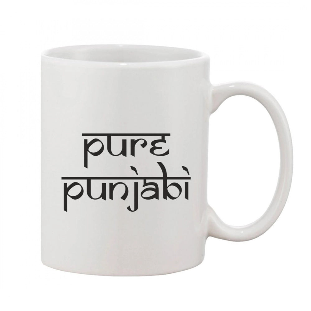 Amfyn Printed Ceramic Coffee Mug - 1 Pieces, White, 11oz