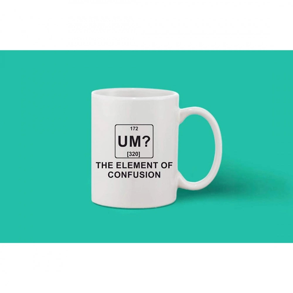 Amfyn Printed Ceramic Coffee Mug - 1 Pieces, White, 11oz