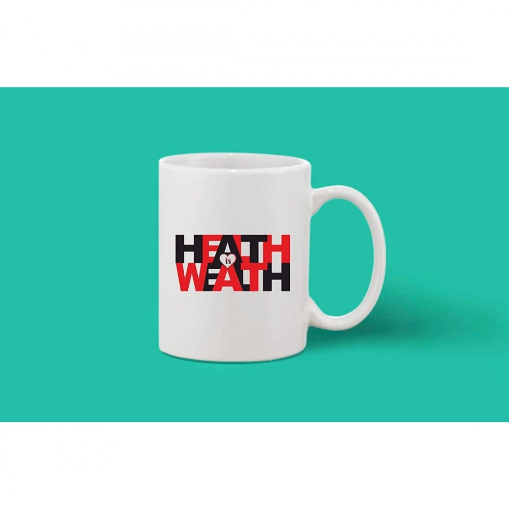 Amfyn Printed Ceramic Coffee Mug - 1 Pieces, White, 11oz