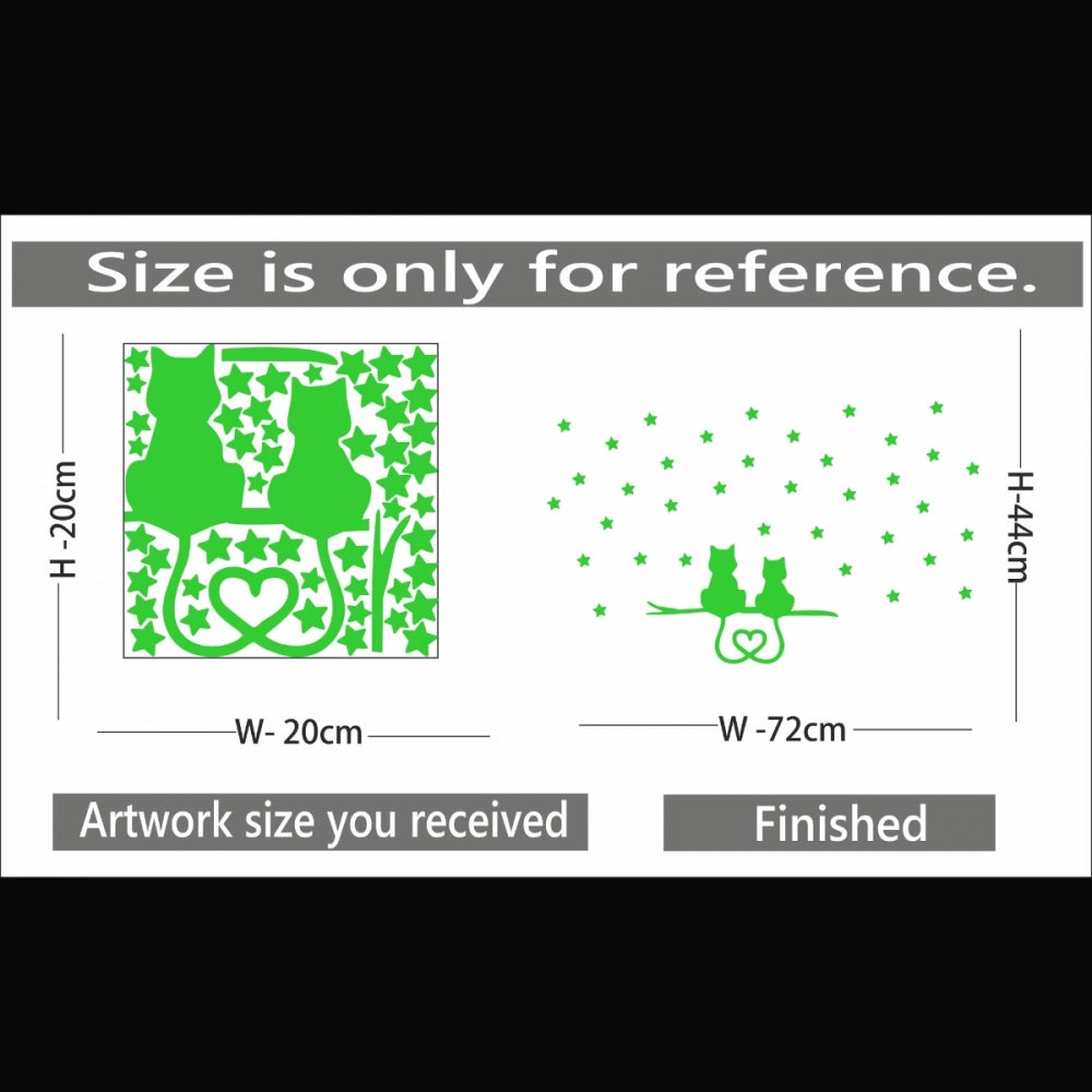 Amfyn Green Kids Room Decor Radium Wall Sticker