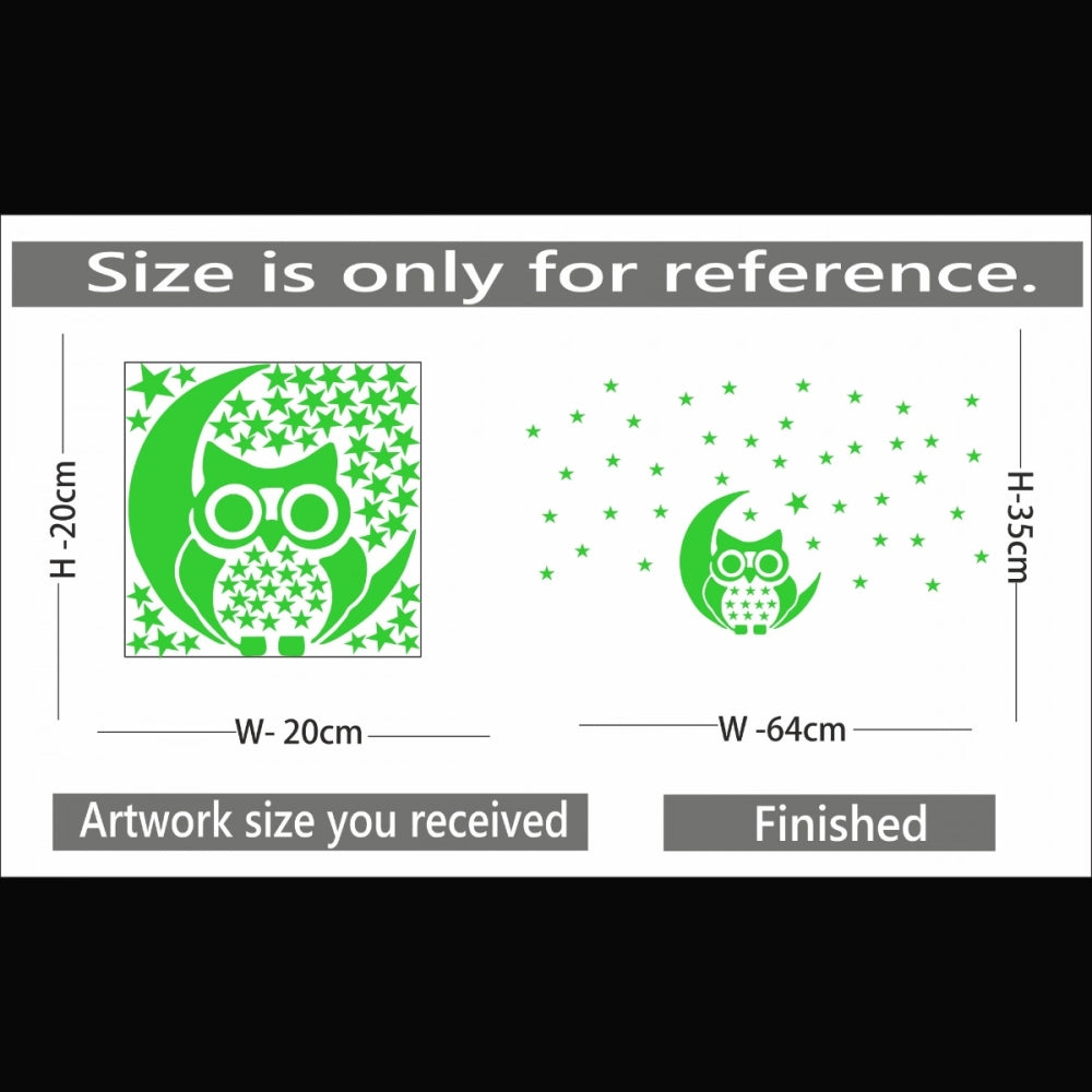 Amfyn Green Kids Room Decor Radium Wall Sticker