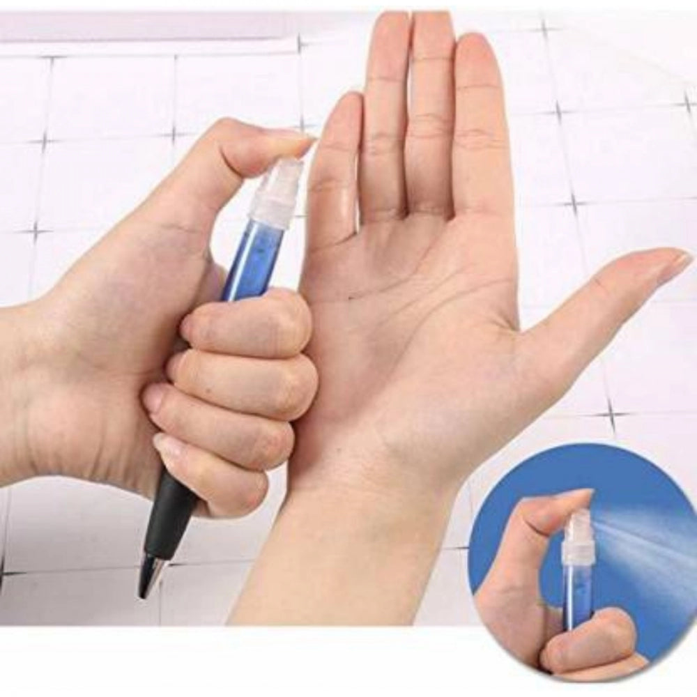 Amfyn Pack Of 3_ Pen With Sanitizer (Color: Assorted)