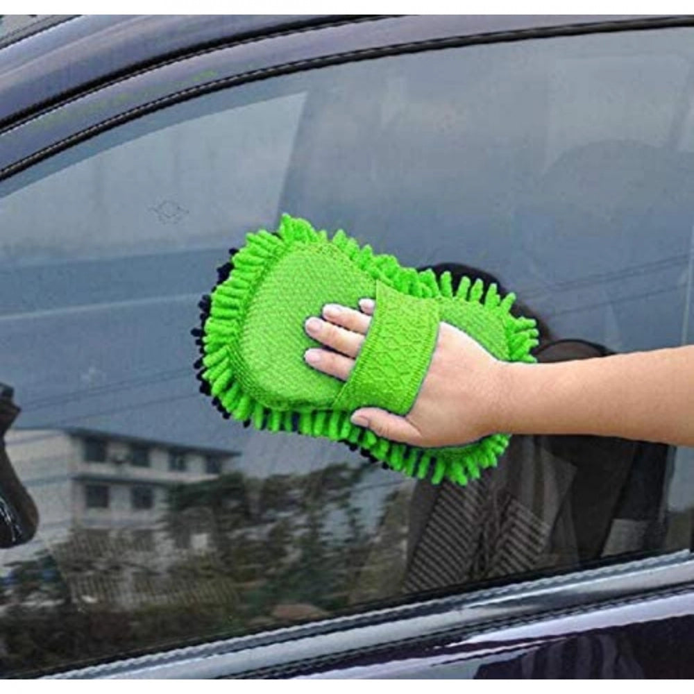 Amfyn Multipurpose Microfibre Wash Dry Cleaning Sponge (Color: Assorted)