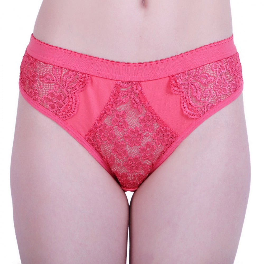 Amfyn Women's Cotton Bra And Panty Set (Material: Cotton (Color: Peach)