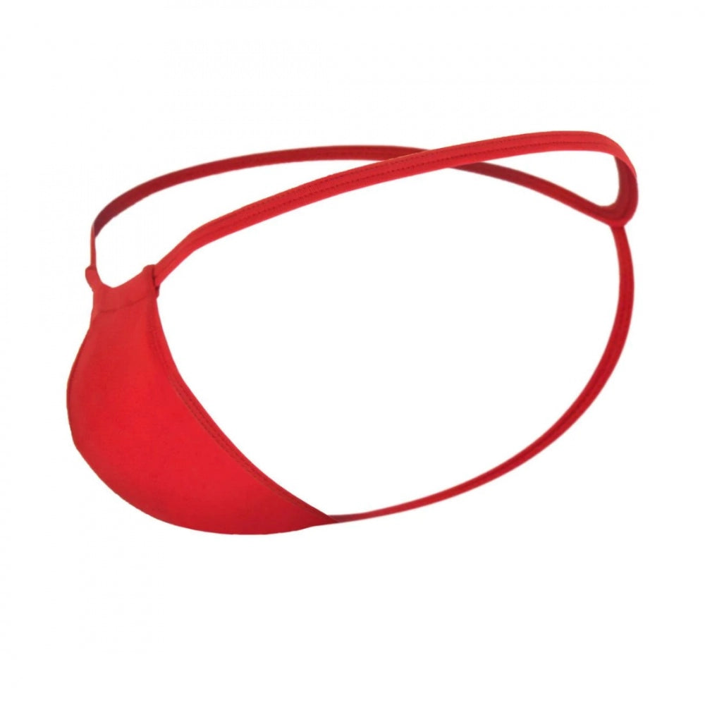 Amfyn Men's Cotton Spandex G String Pouch Underwear Underwear (Red)