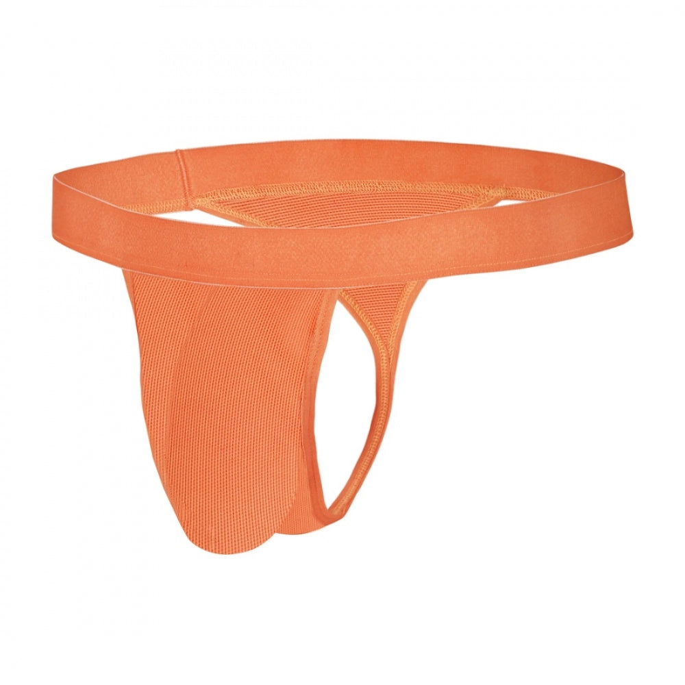 Amfyn Men's Nylon String Side Briefs Underwear (Tiger Orange)