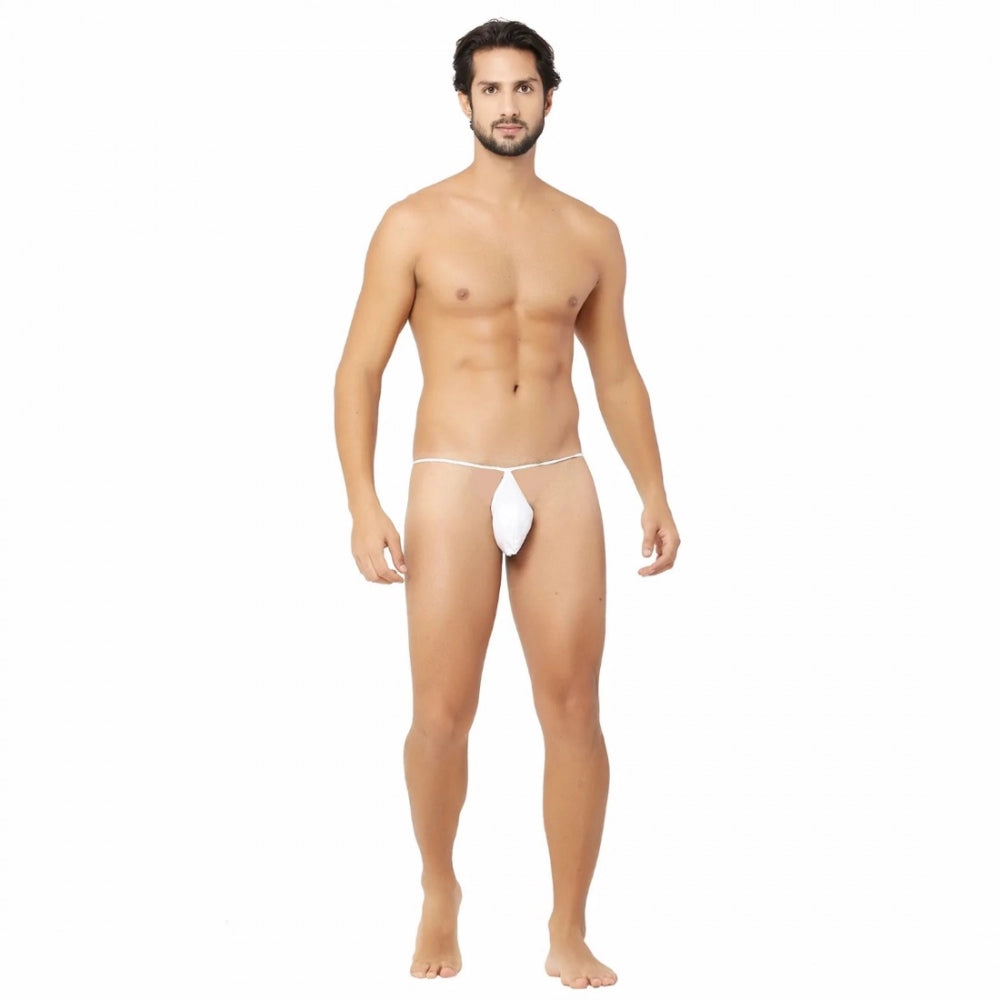 Amfyn Men's Cotton Spandex Soft Underwear Underpant Briefs Underwear (White)