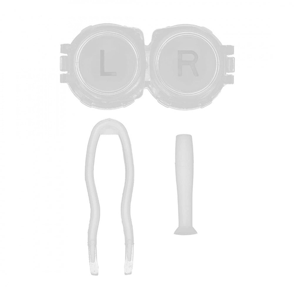 Amfyn Pack Of_2 Container Soak Storage Kit, Practical Contact Lens Box with Mirror for Travel for Home for Business Trip (Assorted)