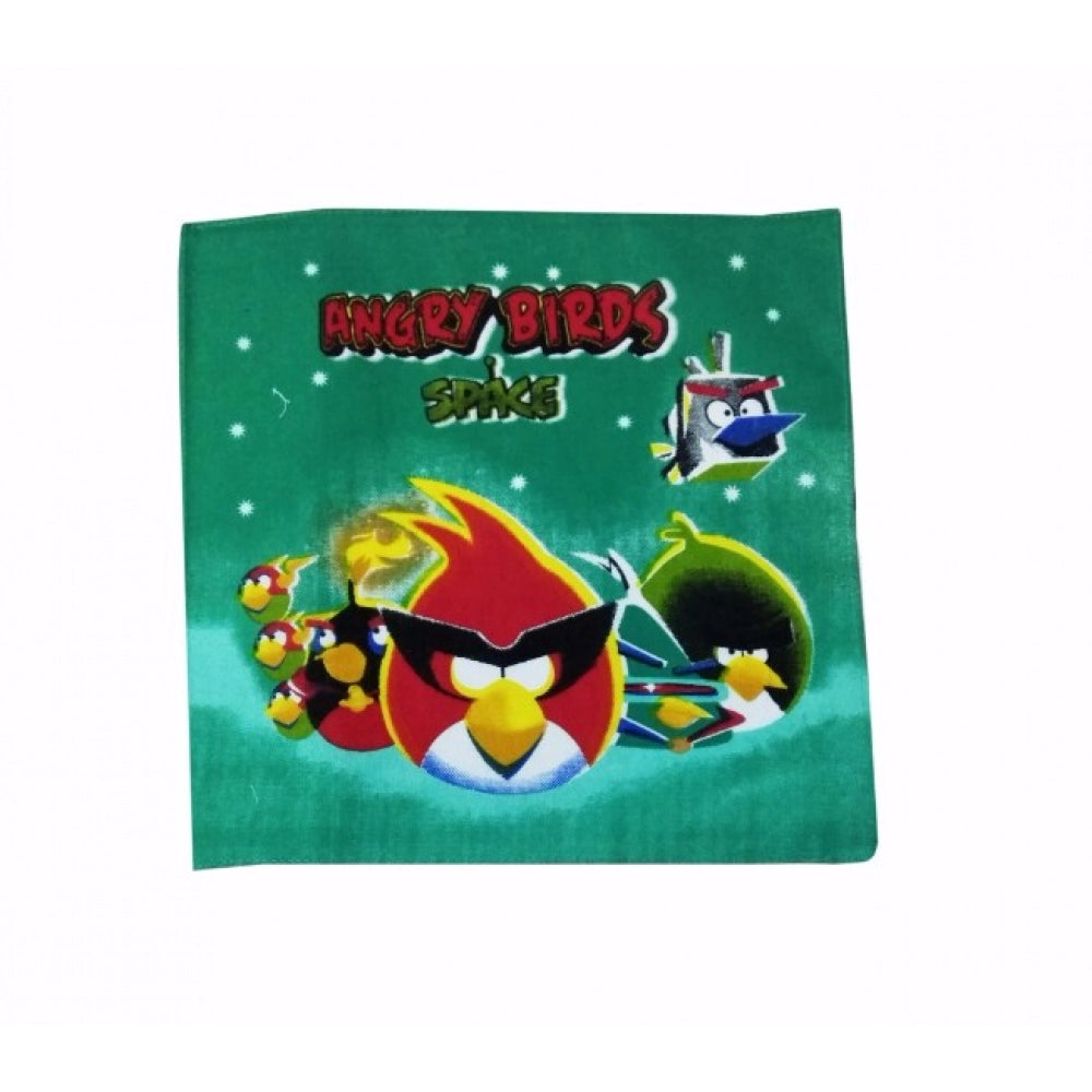 Amfyn Pack Of_8 Angry Bird Small Size Handkerchiefs (Color: Assorted)