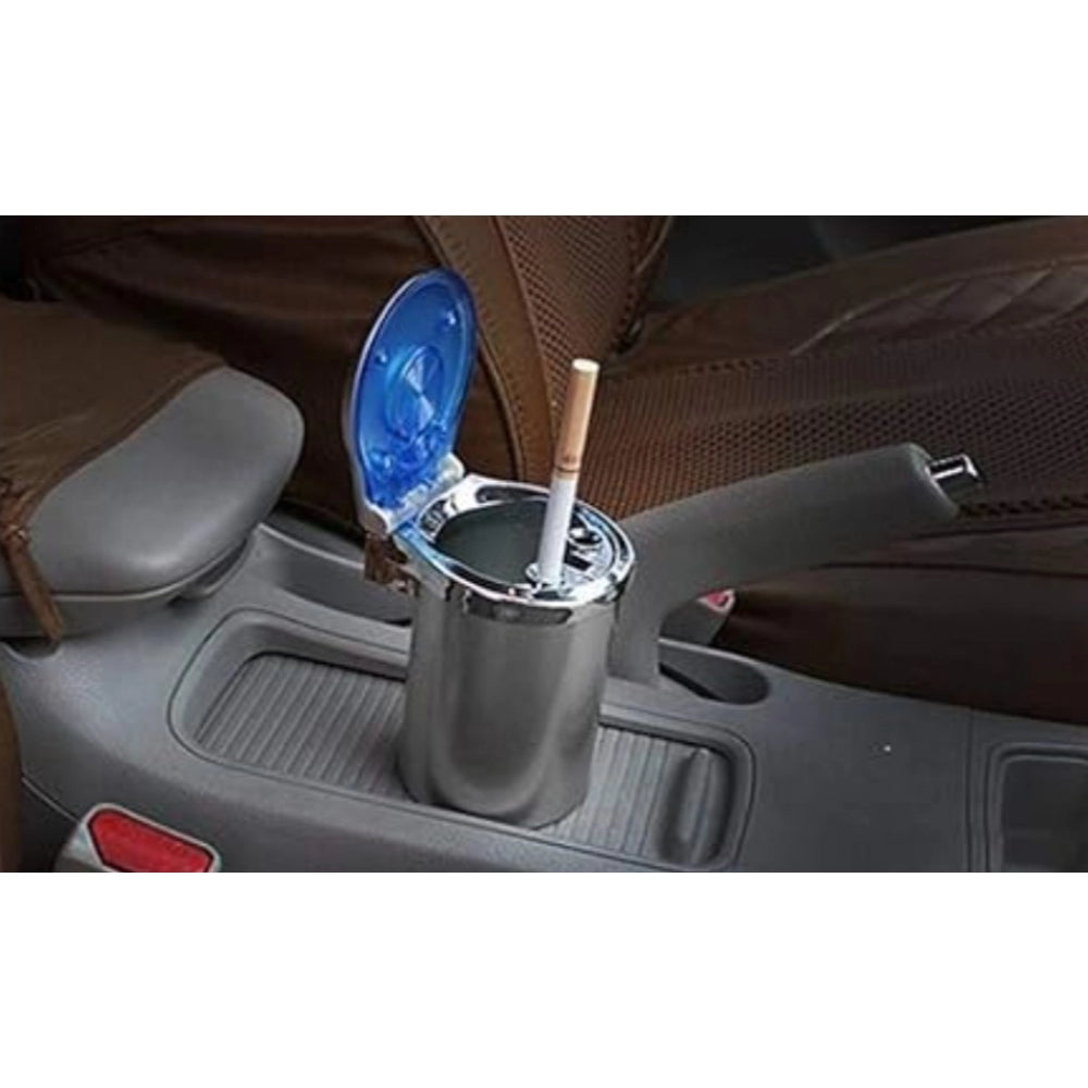 Fashion Designer Car Ash Tray Ashtray With Blue Led Light & Rainbow Colors (Multicolor)