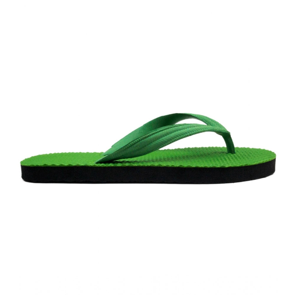 Fashion Unisex Textured Lightweight Flip-Flop Hawai Slipper (Green)