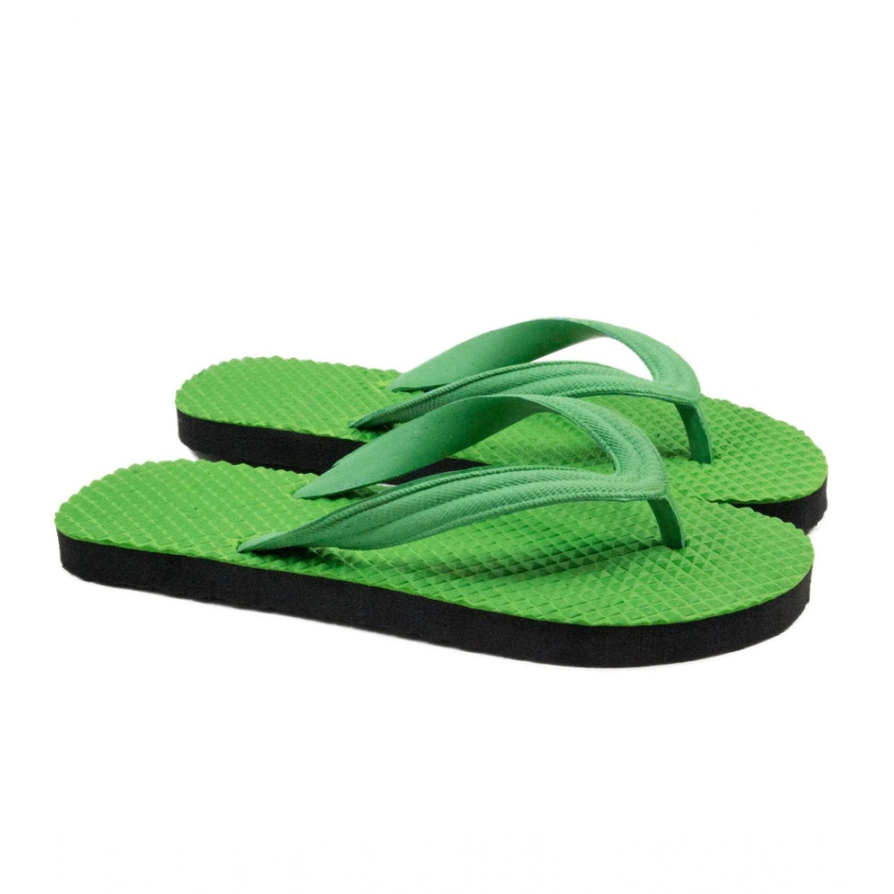 Fashion Unisex Textured Lightweight Flip-Flop Hawai Slipper (Green)