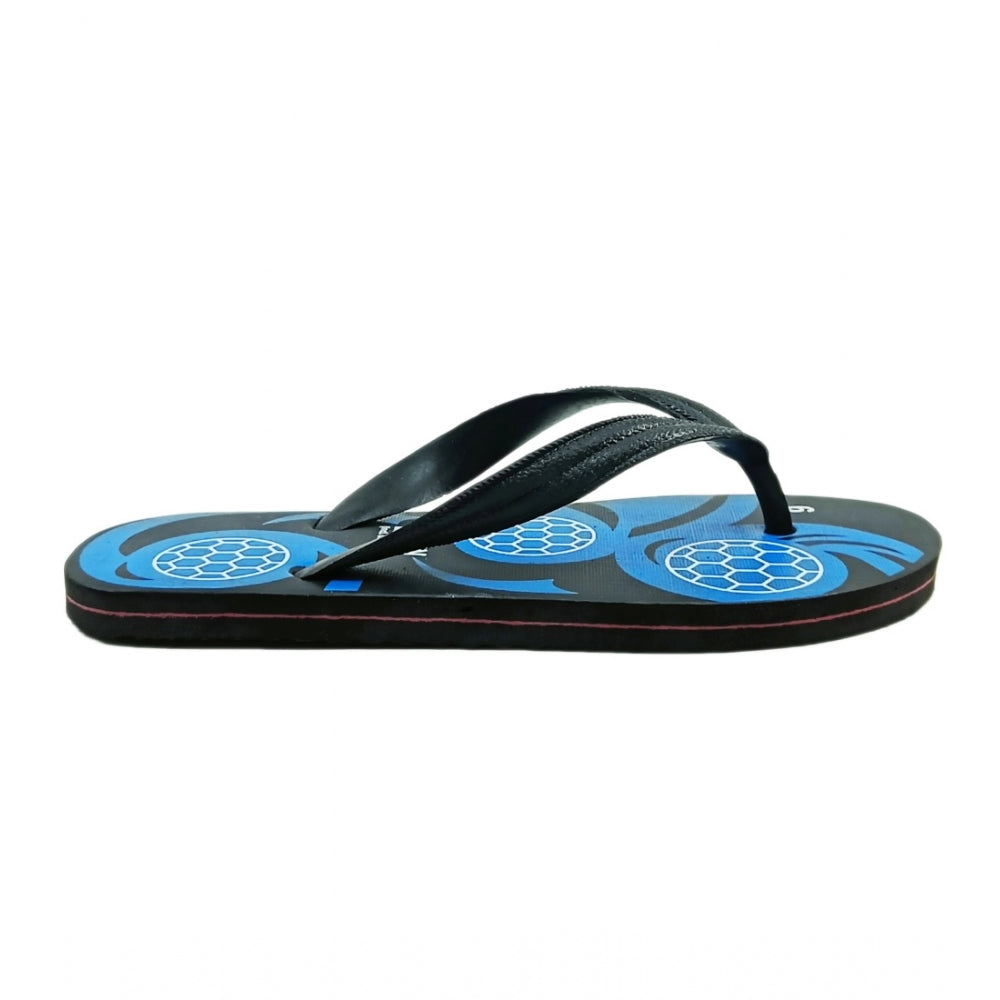 Fashion Unisex Printed Lightweight Flip-Flop Hawai Slipper (Blue)
