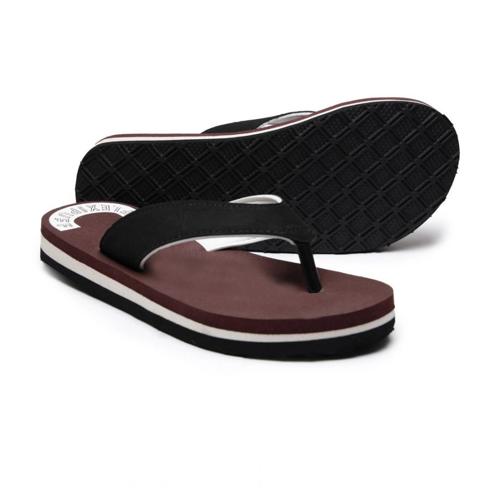 Amfyn Unisex Rubber Men's Slippers for Ultimate Comfort (Maroon)