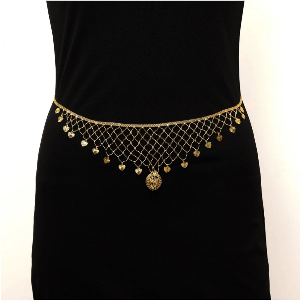 Fashion Women's Gold Plated Kamarband Waist Belt For Women//Girls Adjustable Chain