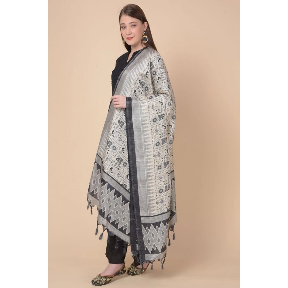 Amfyn Women's Art Silk Printed Dupatta (Multicolored, Length: 2.25 to 2.50 Mtr)