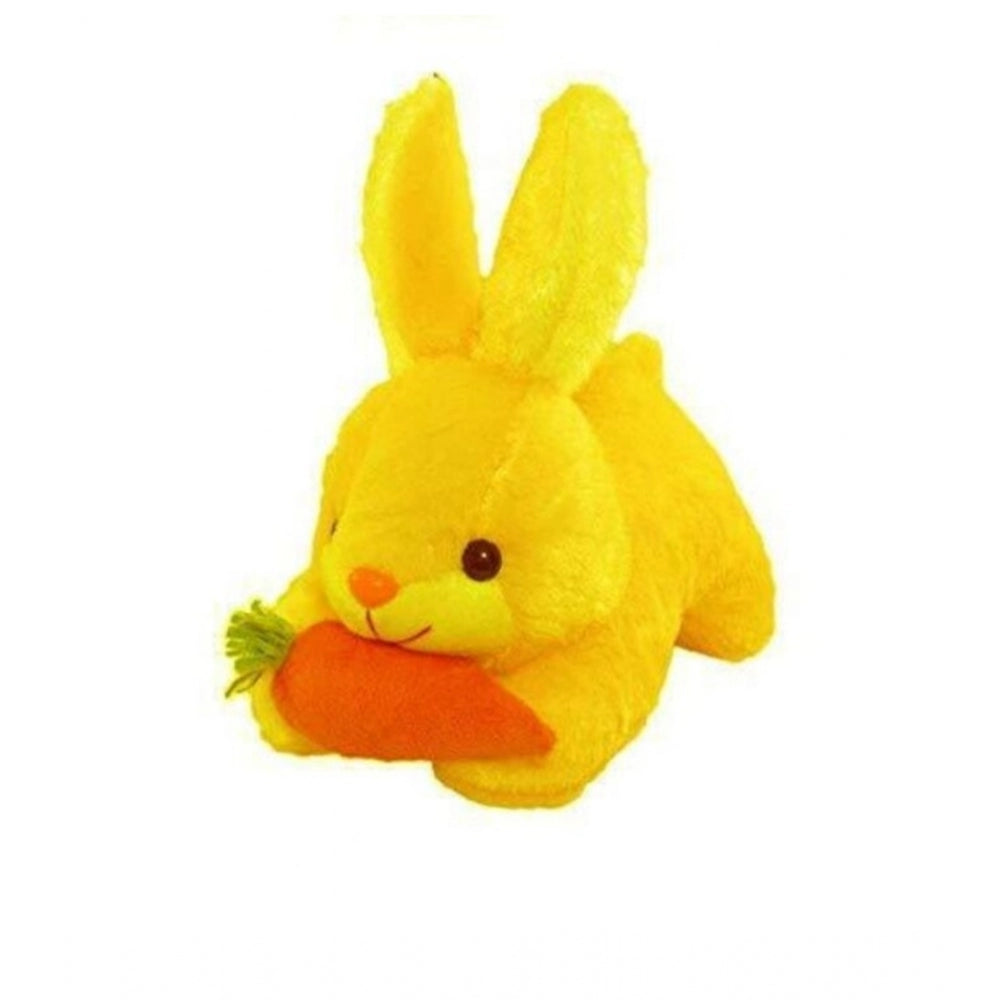 Amfyn Rabbit with Carrot Lovable Toy (Yellow)