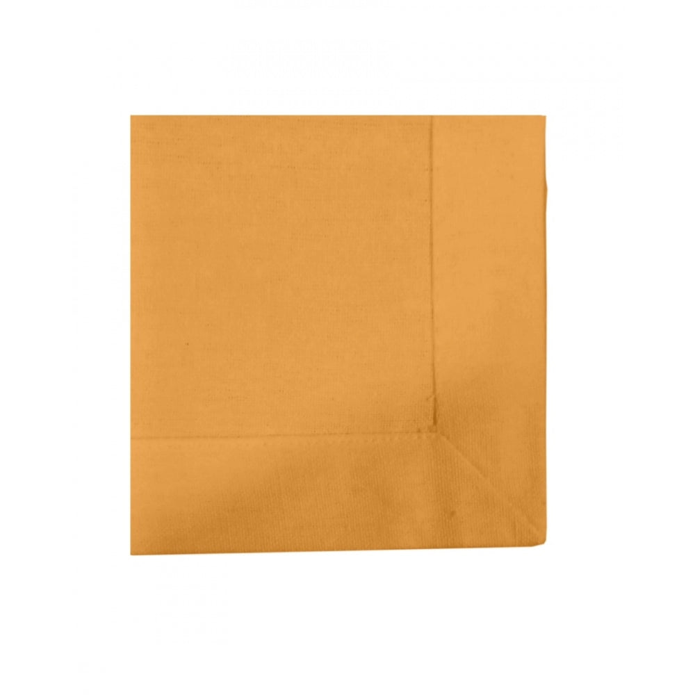 Amfyn Solid Cotton Napkins Sets (Dark Yellow)