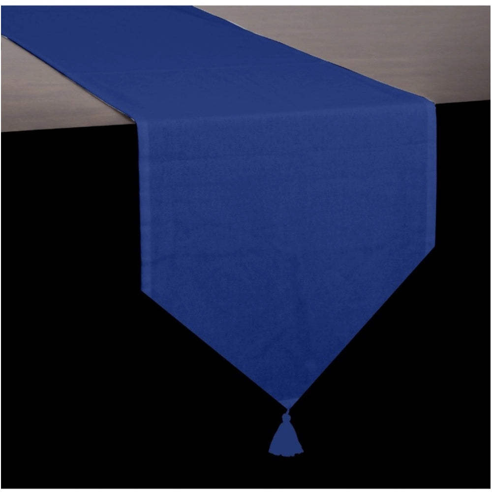 Amfyn Solid Cotton Table Runners (Ink Blue)