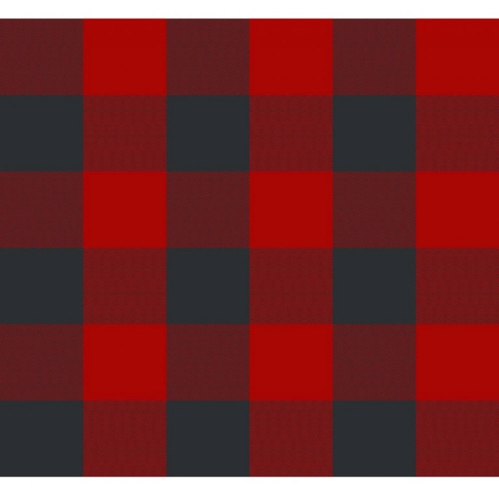 Amfyn Checked Cotton Checks Table Cloth (Red & Black)