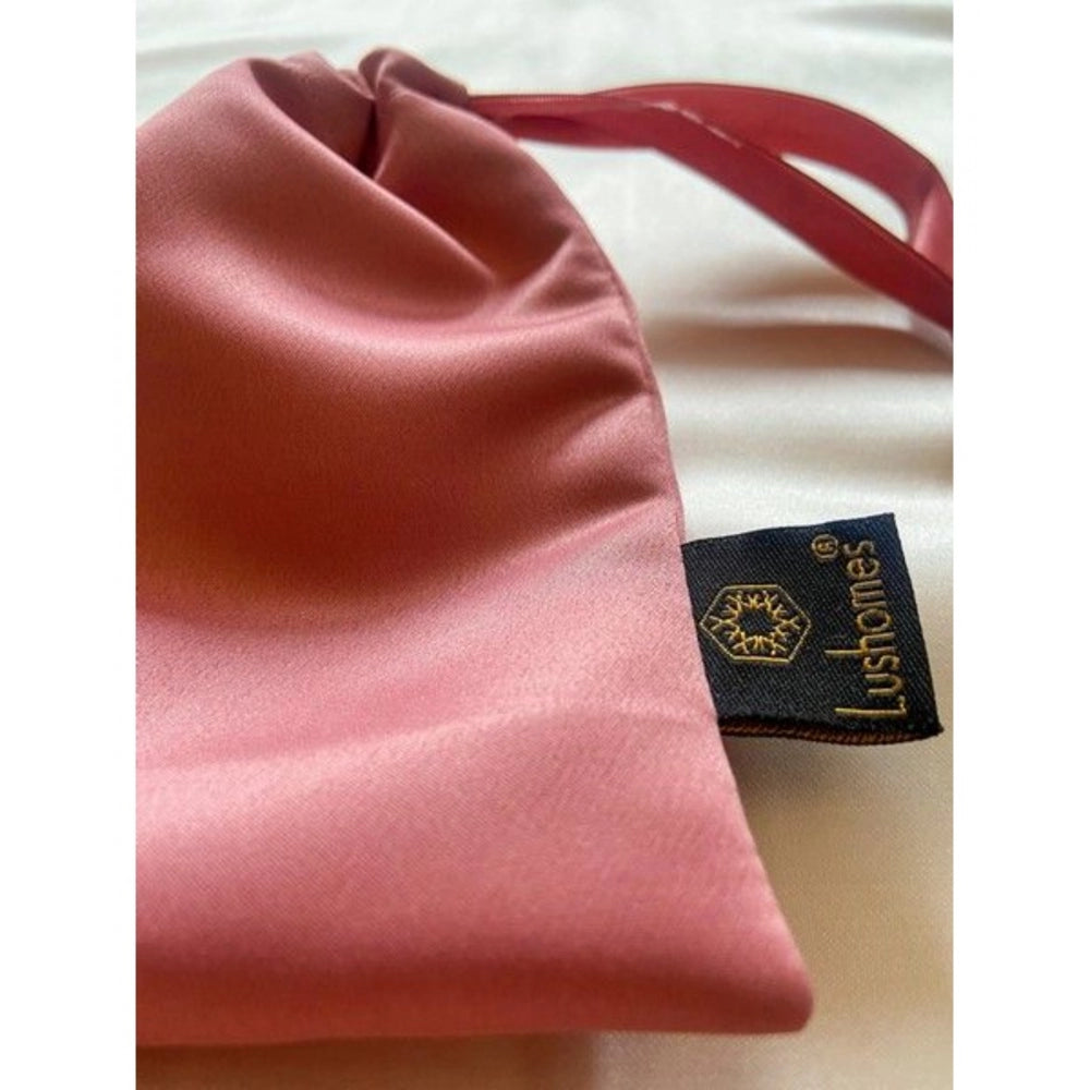Fashion Solid Satin Silk Eyemasks (Pink)