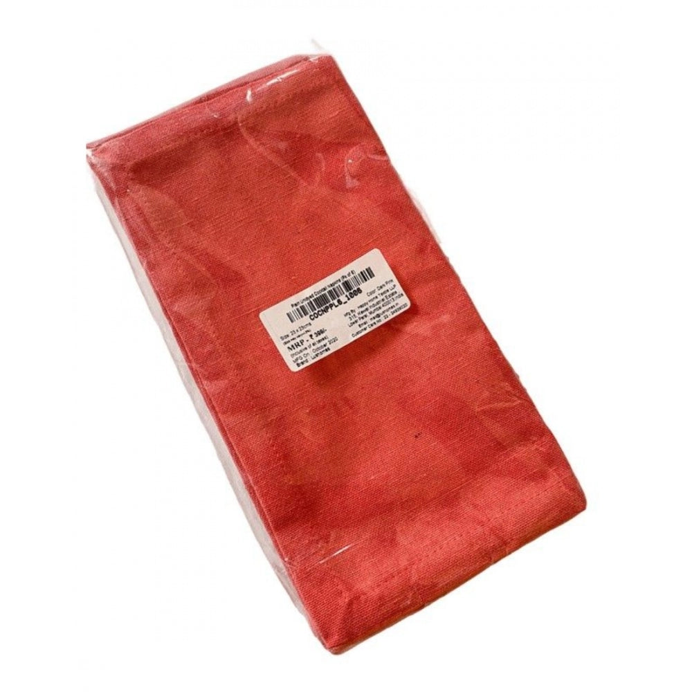 Amfyn Solid Cotton Napkins Sets (Dark Pink)