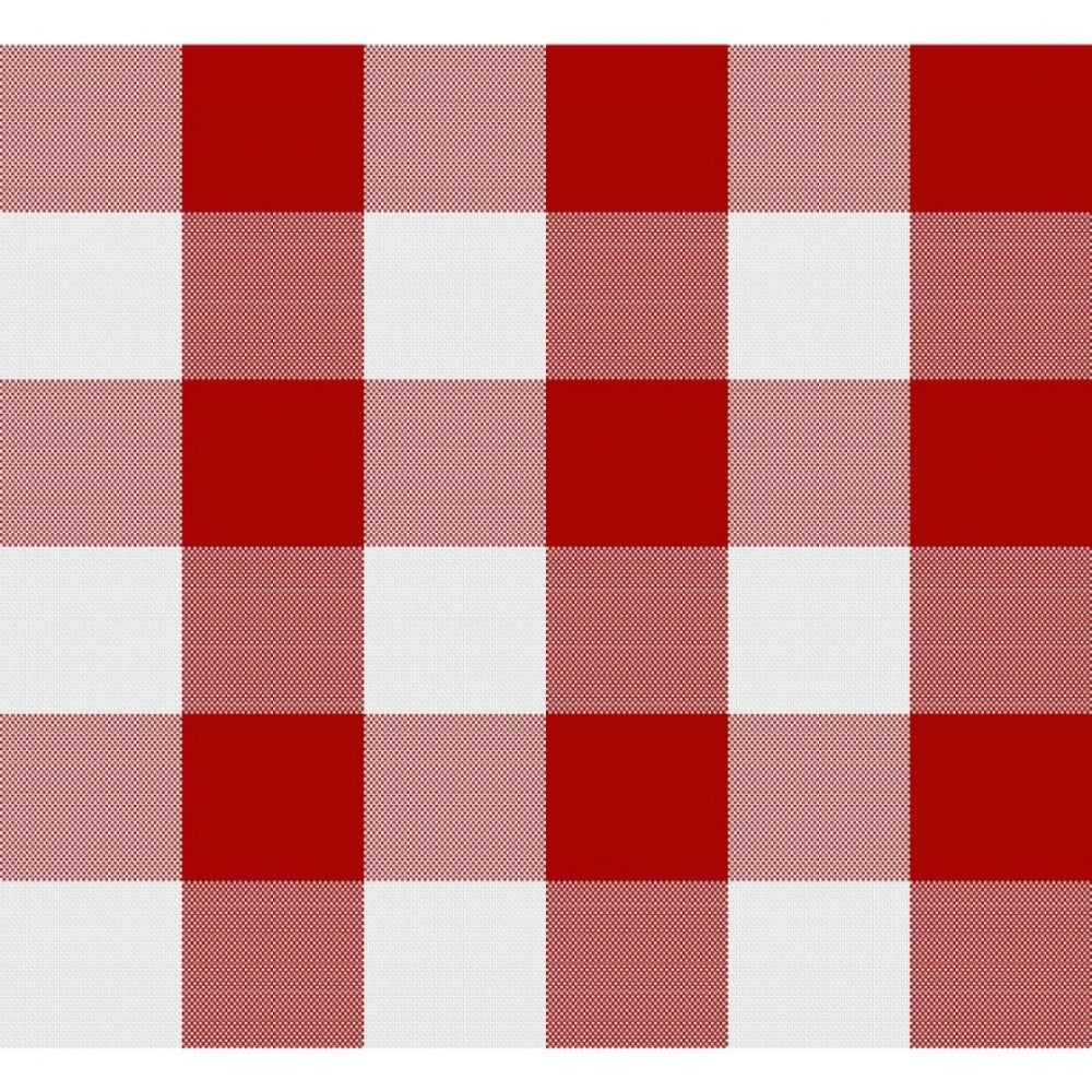 Amfyn Checked Cotton Table Runners (Red)
