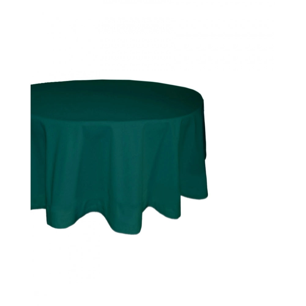 Amfyn Solid Cotton Plain Table Cloth (Royal Green)