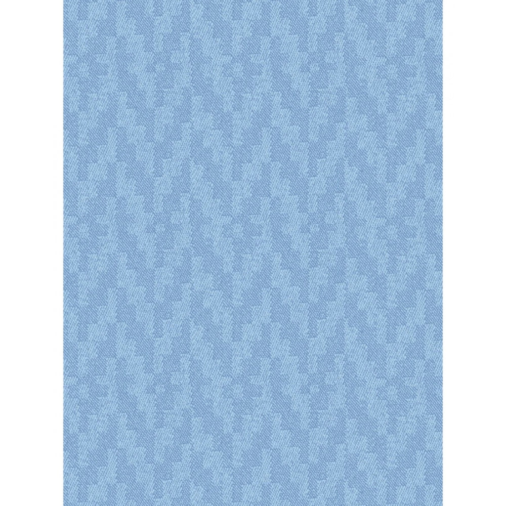 Amfyn Waves Polyester Plain Shower Curtains with Plastic Eyelets (Light Blue)