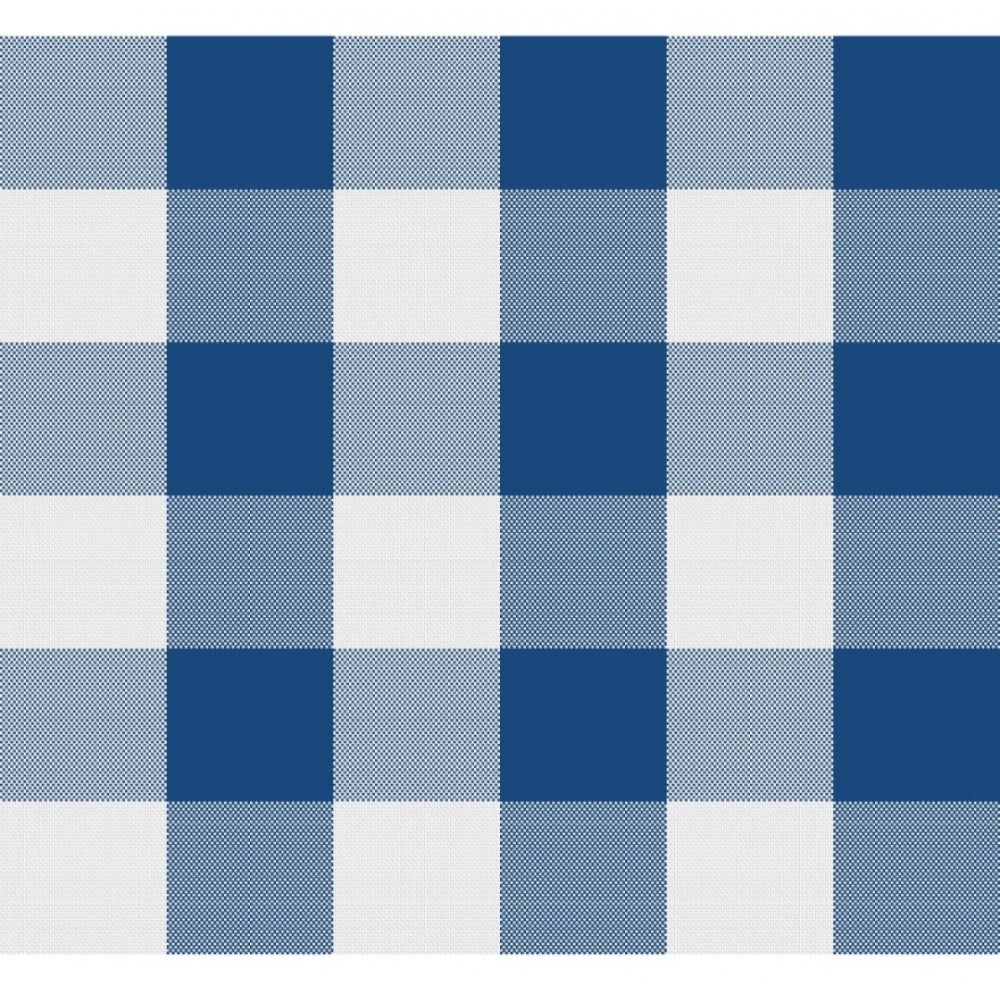 Fashion Checkered Cotton Place Mats Sets (Royal Blue)