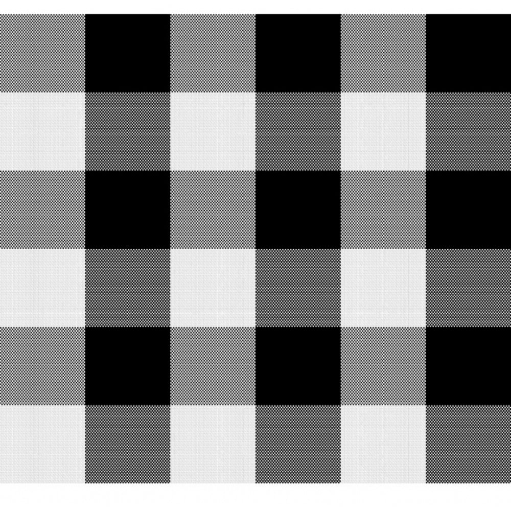 Amfyn Checked Cotton Checks Table Cloth (Black)