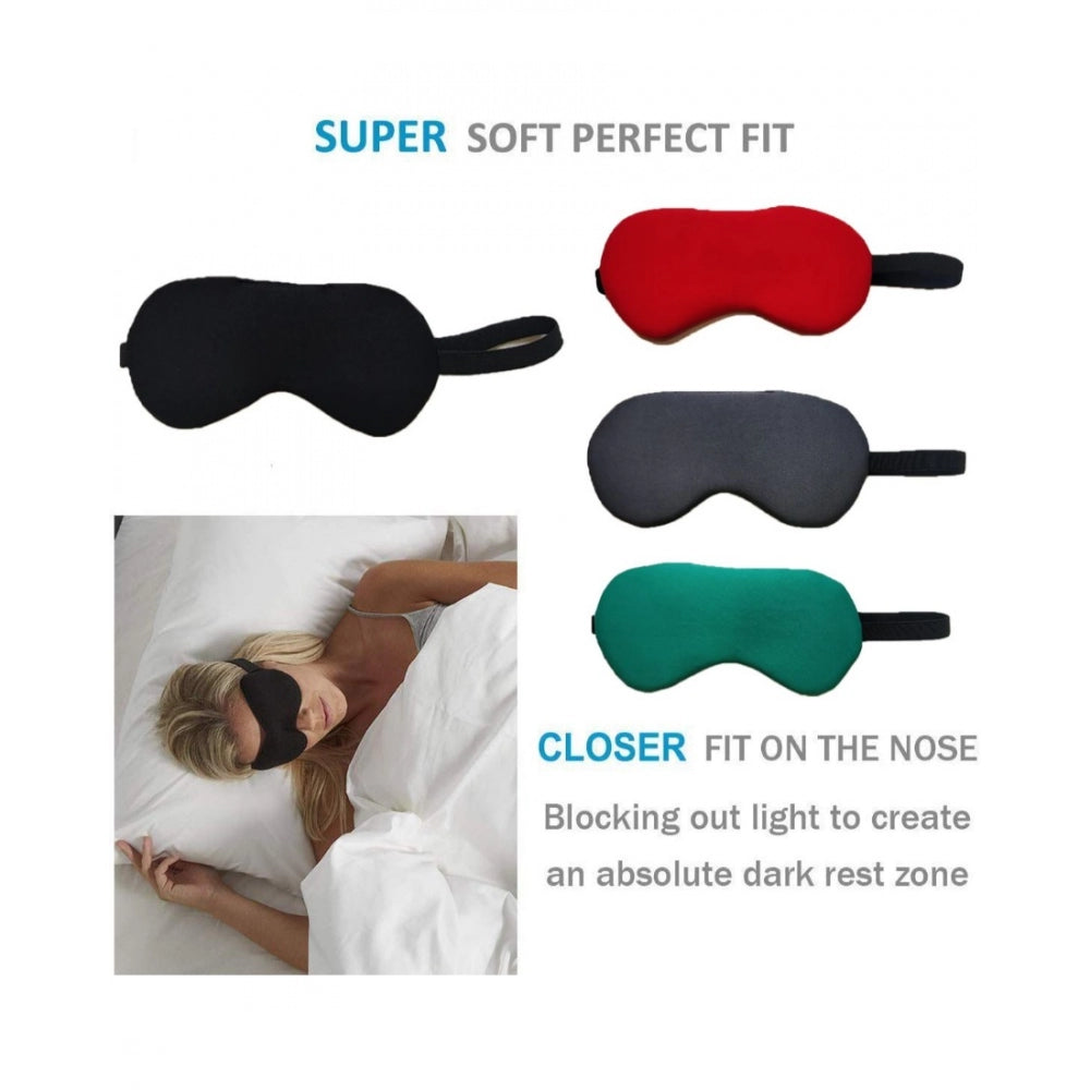 Fashion Solid Lycra Foam Eyemasks (Green)