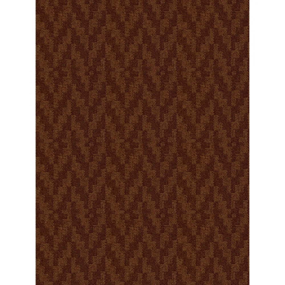 Amfyn Waves Polyester Plain Shower Curtains with Plastic Eyelets (Dark Brown)