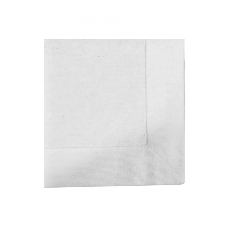 Amfyn Solid Cotton Napkins Sets (White)