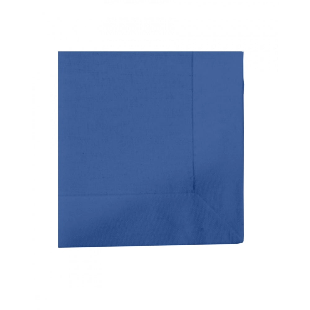 Amfyn Solid Cotton Napkins Sets (Royal Blue)