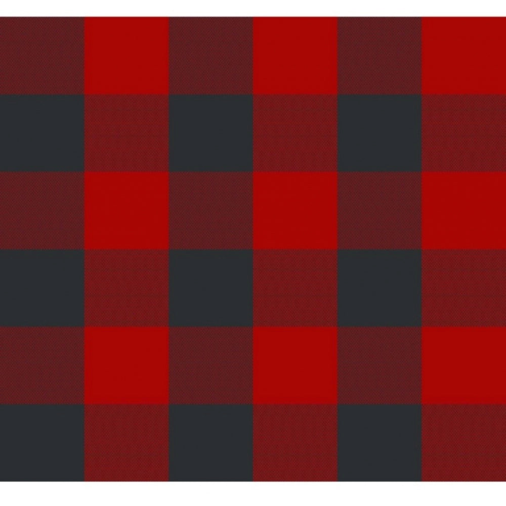 Fashion Checkered Cotton Checks Table Cloth (Red & Black)