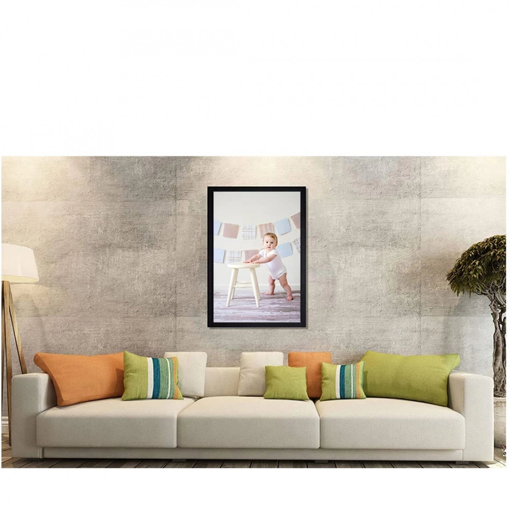 Fashion Baby Photo Painting with Synthetic Photo Frame (Multicolor)