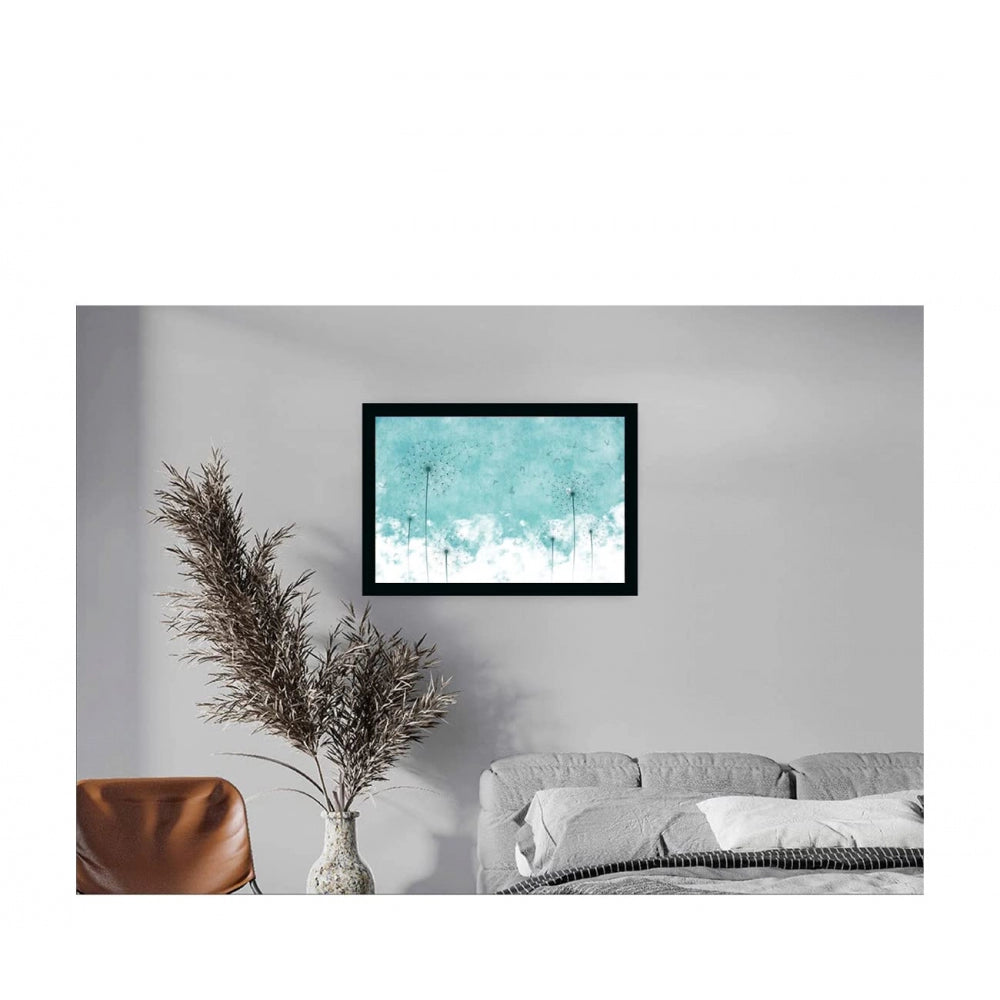 Amfyn Flower Painting Painting with Synthetic Photo Frame (Multicolor)