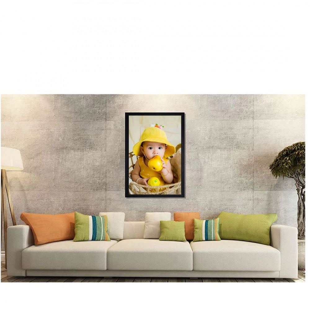 Fashion Baby Photo Painting with Synthetic Photo Frame (Multicolor)