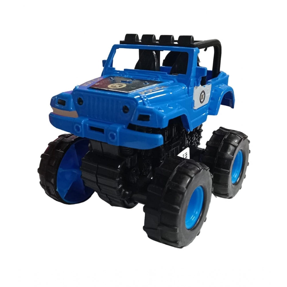 Amfyn Plastic Powered Jumping Police Jeep Car (Assorted)
