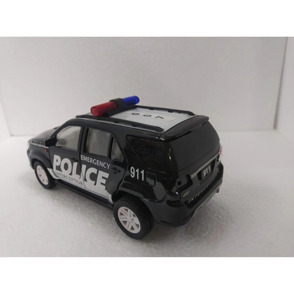 Amfyn Plastic Police Interceptor Car (Black)