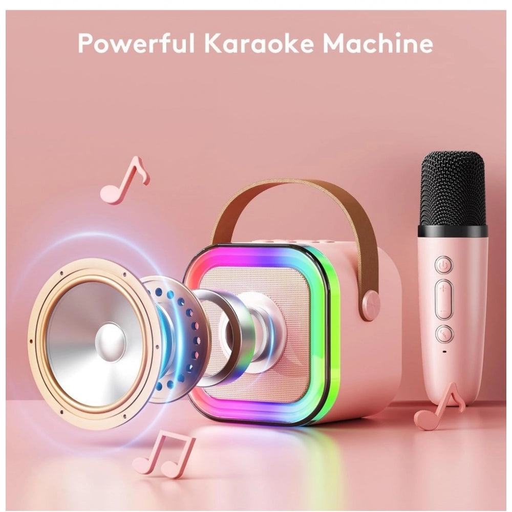 Amfyn Plastic Speaker With 1 Wireless Microphones (Multicolor)
